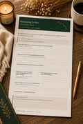 Returning Is Not Starting Over — Worksheet for Getting Back on Track After Drifting (Free Printable PDF)