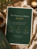 The Practice Library — 5 Mini Lessons on Bible Study Methods, Contemplative Practice and Unprompted Writing (20 Page Printable PDF Bundle)