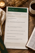 Read, Notice, Return — Slow Scripture Reading Worksheet for One Passage (Printable PDF)