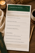 Coming Back Into Your Own Life — Worksheet for Women Who Over-Function (Printable PDF)