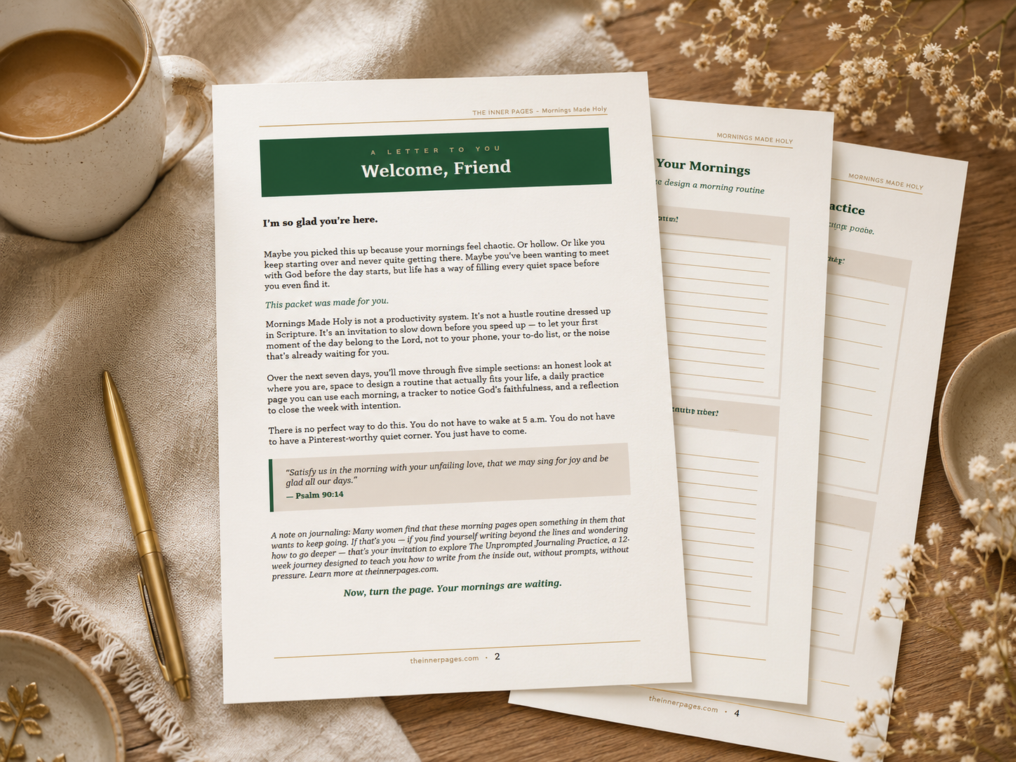 Morning Bible Routine for Christian Women - Free 7 Day Worksheet