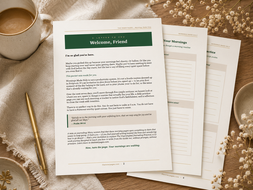 Morning Bible Routine for Christian Women - Free 7 Day Worksheet