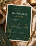 The Returning Collection — 11 Christian Journaling and Bible Study Worksheets (38 Page Printable PDF Bundle)