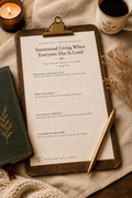 Practice Companion Worksheet · Intentional Living When Everyone Else Is Loud