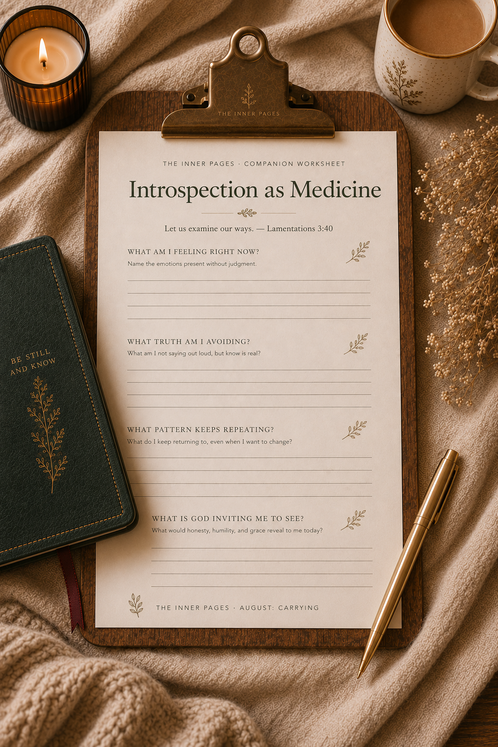 Practice Companion Worksheet · Introspection as Medicine