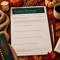 Reading Your Own Pages — Journal Review Worksheet for Rereading Old Journals (Free Printable PDF)