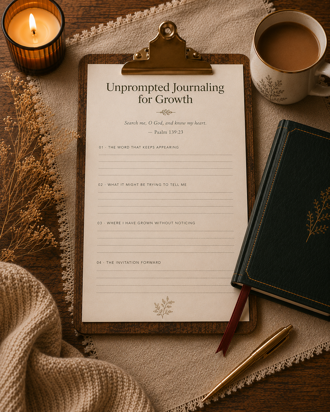Practice Companion Worksheet · Unprompted Journaling for Growth