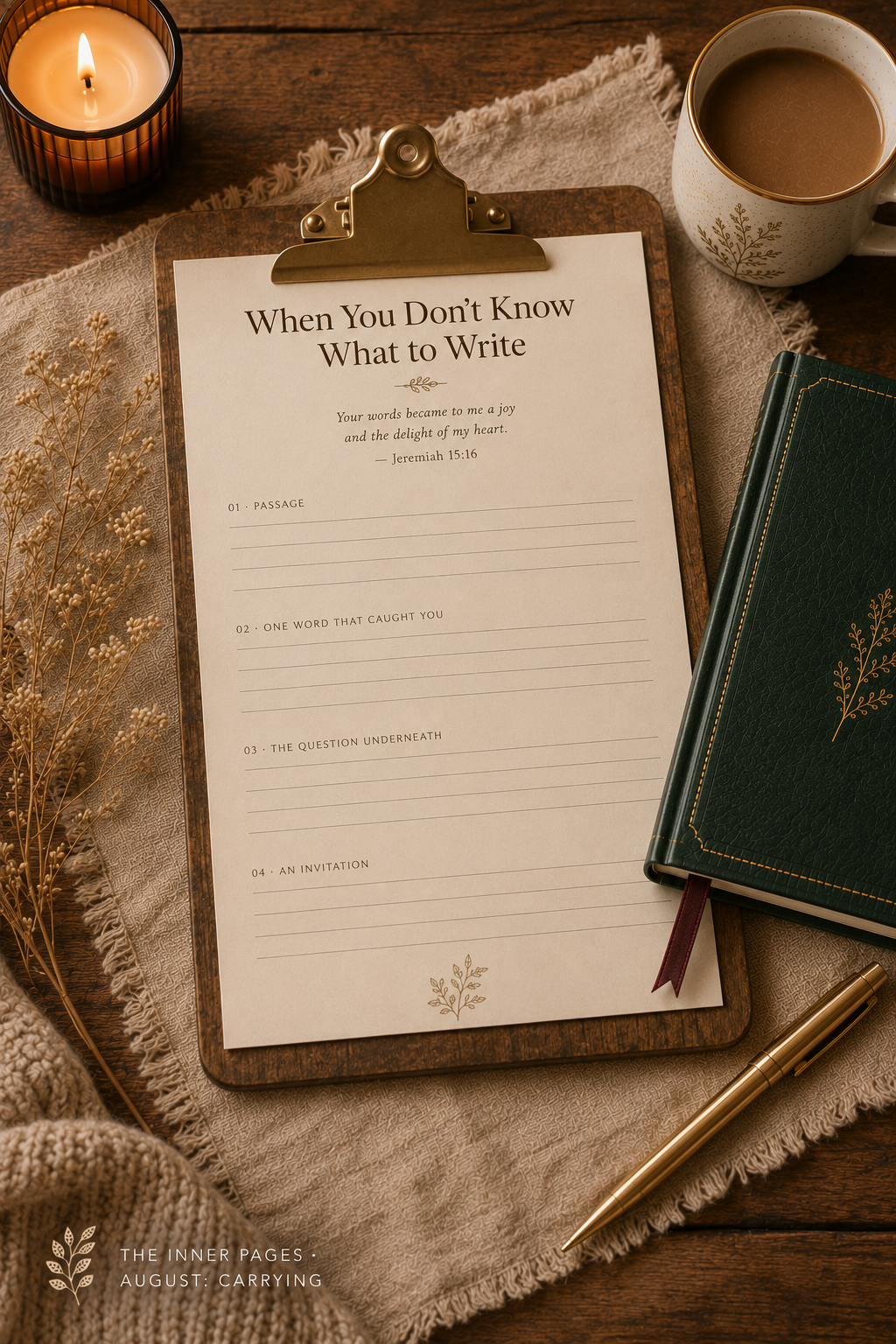 Practice Companion Worksheet · When You Don't Know What to Write